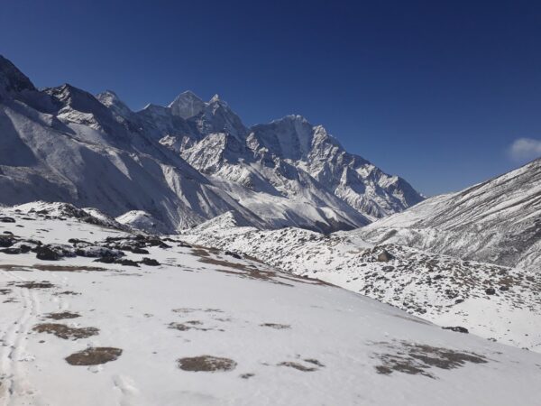 Snowy Gorakshep Village