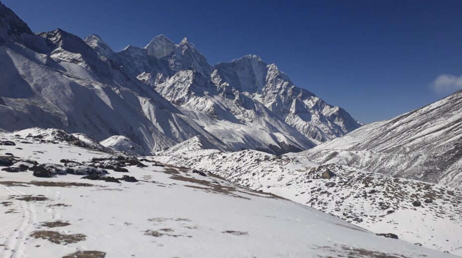 Snowy Gorakshep Village